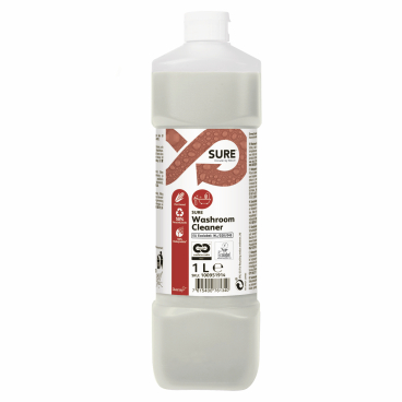 SURE Washroom Cleaner Öko-Badreiniger 1 Karton = 6 x 1000 ml - Flasche - Bild-Darstellung des Produktes 1