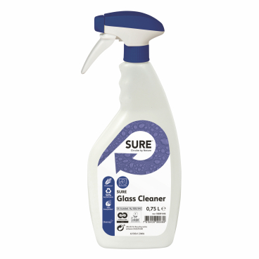 SURE Glass Cleaner Öko-Glasreiniger 1 Karton = 6 x 750 ml - Flasche, inkl. 2 Sprühköpfe - Bild-Darstellung des Produktes 1