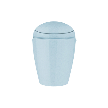 Koziol DEL XS Schwingdeckeleimer 2 Liter Farbe: blau - Bild-Darstellung des Produktes 1