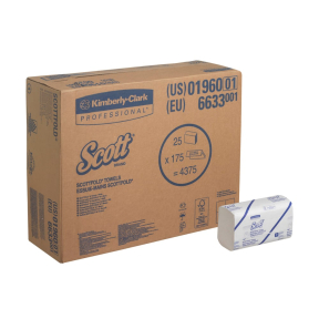 SCOTT® Multifold Papierhandtücher, 1-lagig, M-Falz, 31,5 x 20 cm