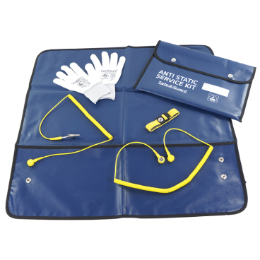 SafeGuard ESD Service Kit, Handschuhe, einfache Krokoklemme Farbe: blau - Bild-Darstellung des Produktes 1