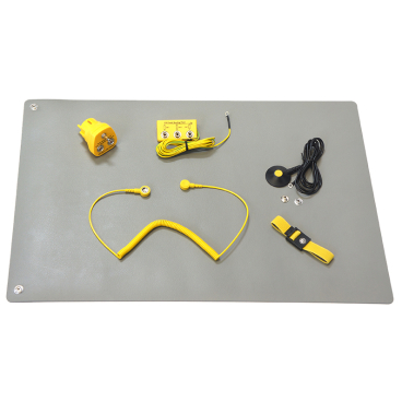 SafeGuard ESD Tischmatten Set S Pro, grau Maße (B x L): 600 x 600 mm - Bild-Darstellung des Produktes 1