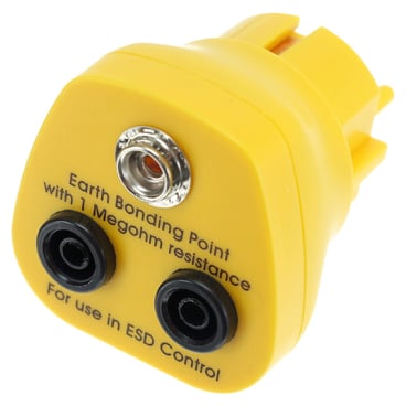 SafeGuard ESD Erdungsstecker, Druckknopf, gelb 1 x 10 mm Druckknopf - Bild-Darstellung des Produktes 1