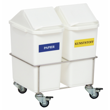 novocal Zimmer-Wertstoffsammler 2-fach, Breite 415 x Tiefe 335 x Höhe 475 mm - Bild-Darstellung des Produktes 1