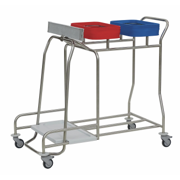 novocal Kombi-Sammler für Wäsche und Abfall Zweifachsammler NW82-KS70, hintereinander - Bild-Darstellung des Produktes 1