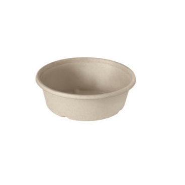 DUNI BioPak Bagasse Salatschale ungeteilt, rund 1 Karton = 4 x 40 Stück, 900 ml - Bild-Darstellung des Produktes 1