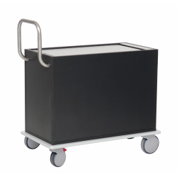 novocal GmbH novocal Kartei- und Visitenwagen, Verwaltungswagen für die Visite von Patienten und Verwaltung von Unterlagen, Maße (L x B x H): 86,5 x 46,0 x 75,0 cm, NKVR10-1