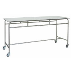 novocal GmbH novocal Arbeits- und Ablegtisch, Edelstahlrahmen, fahrbares Modell, ATE 150F-2 mit Rollen ATE150F-2