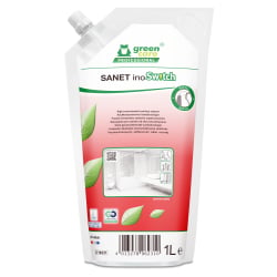 Tana Chemie GmbH TANA green care SANET inoSwitch Sanitärreiniger, Ultrakonzentrierter Badreiniger für die tägliche Anwendung, 1 Liter - Nachfüllbeutel 716231