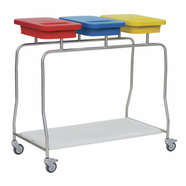 novocal Edelstahl-Abfallsammler "Kompakt" Dreifachsammler NA 73 - Bild-Darstellung des Produktes 1