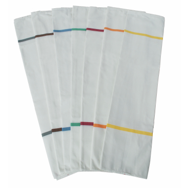 novocal Textil-Wäschesack, selbstöffnend 2 waagerechte Farbstreifen in grün - Bild-Darstellung des Produktes 1
