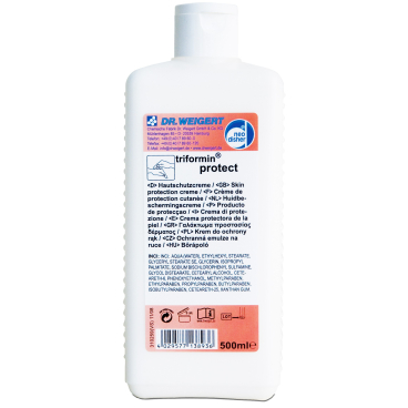 Dr. Weigert triformin® protect Hautschutzcreme 500 ml - Flasche - Bild-Darstellung des Produktes 1