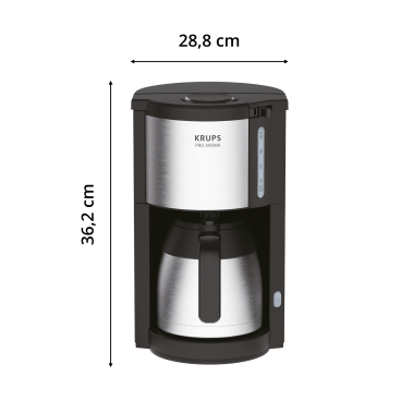 KRUPS ProAroma Thermo Filterkaffeemaschine, 15 Tassen – 1 Stück