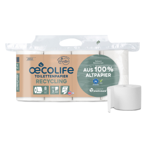 Fripa oecolife Toilettenpapier, RECYLING, 3-lagig, weiß