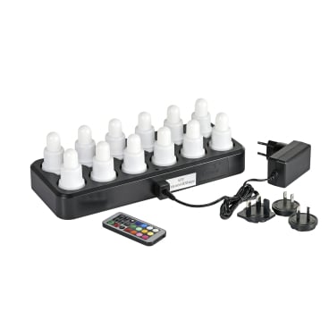 DUNI 12er LED Teelichter Set Plug Flex, inkl. Fernbedienung 1 Karton = 1 Stück kaufen