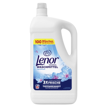 Lenor Universal Flüssigwaschmittel Aprilfrisch 5 Liter - Flasche für ca. 100 Waschladungen - Bild-Darstellung des Produktes 1
