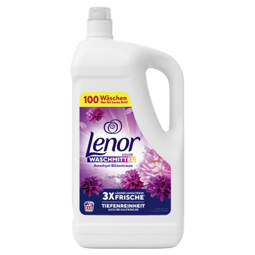 Lenor Color Flüssigwaschmittel Amethyst Blütentraum 5 Liter - Flasche für ca. 100 Waschladungen - Bild-Darstellung des Produktes 1