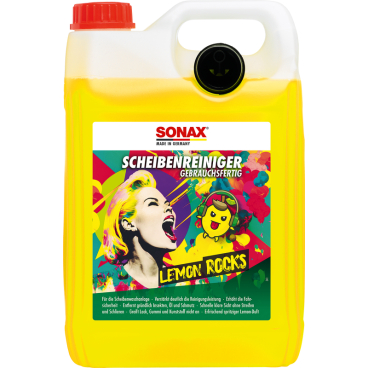 SONAX ScheibenReiniger Lemon Rocks, gebrauchsfertig 5 Liter - Kanister - Citrus - Bild-Darstellung des Produktes 1