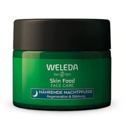 Weleda AG Weleda Skin Food Nährende Nachtpflege, regeneriert & stärkt, Nährende Nachtcreme für trockene Haut, stärkt die Hautbarriere., 40 ml - Dose 006611CH