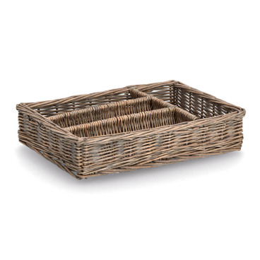 Zeller Besteckkorb, Weide Maße (L x B x H): 26 x 35 x 7 cm - Bild-Darstellung des Produktes 1
