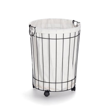Zeller Wäschesammler mit Rollen, Metall Maße (L x B x H): 44 x 44 x 60 cm - Bild-Darstellung des Produktes 1