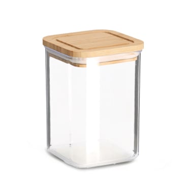 Zeller Vorratsdose mit Bambusdeckel, Kunststoff Fassungsvermögen: 800 ml - Bild-Darstellung des Produktes 1