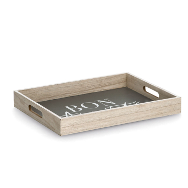Zeller Holztablett Bon Appetit, anthrazit Maße (L x B x H): 30 x 40 x 5 cm - Bild-Darstellung des Produktes 1
