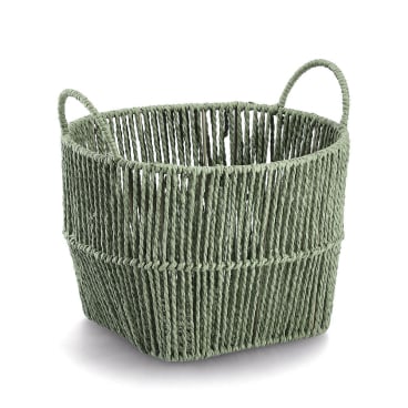 Zeller Aufbewahrungskorb, Papiergeflecht, salbei Maße (L x B x H): 30 x 30 x 21 cm - Bild-Darstellung des Produktes 1