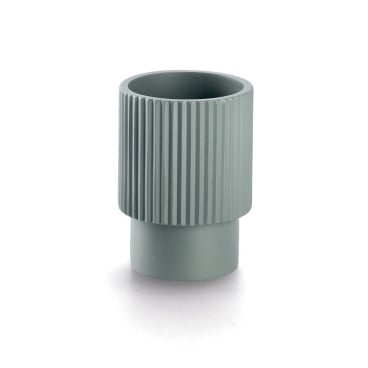 Zeller Zahnputzbecher Stripes, Polyresin Farbe: grün - Bild-Darstellung des Produktes 1