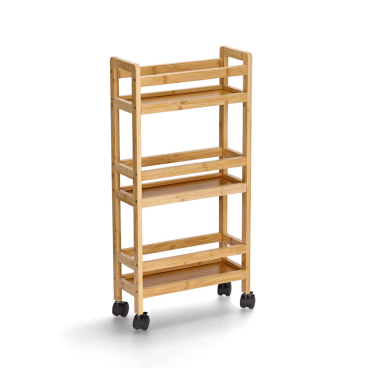Zeller Nischen-Rollwagen, Bambus/MDF Maße (L x B x H): 15 x 36 x 74 cm - Bild-Darstellung des Produktes 1
