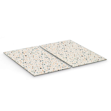 Zeller Herdabdeck-/Schneideplatten Terazzo, 2-teiliges Set 1 Set = 2 Herdabdeck-/Schneideplatten - Bild-Darstellung des Produktes 1