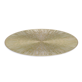 Zeller Platzset Kunststoff, rund – Farbe: gold