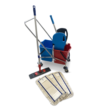 RMV Doppelfahrwagen verchromt Set 2x18 Liter Maße (L x B x H): 70 x 42 x 84 cm - Bild-Darstellung des Produktes 1