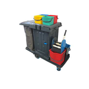 RMV Reinigungswagen PE Safety Maße (L x B x H): 133 x 52 x 102 cm - Bild-Darstellung des Produktes 1