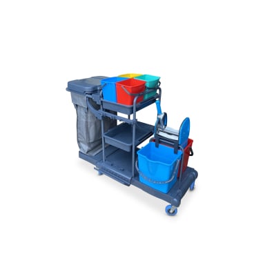 RMV Reinigungswagen PE Prince Maße (L x B x H): 133 x 52 x 110 cm - Bild-Darstellung des Produktes 1