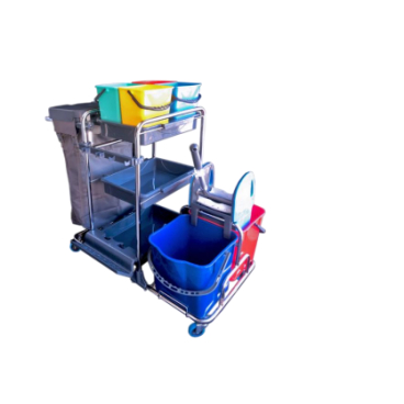 RMV Reinigungswagen Chrom King Maße (L x B x H): 110 x 60 x 105 cm - Bild-Darstellung des Produktes 1