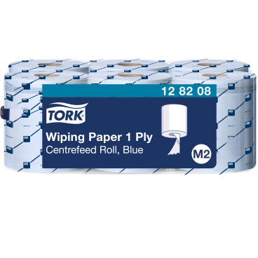 Tork Papierwischtücher, M2, 1-lagig, blau 1 Packung = 6 Rollen à 230 Meter - Bild-Darstellung des Produktes 1