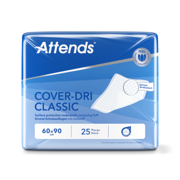 Attends Cover-Dri Classic Bettschutzunterlagen, 60 x 90 1 Packung = 25 Stück - Bild-Darstellung des Produktes 1