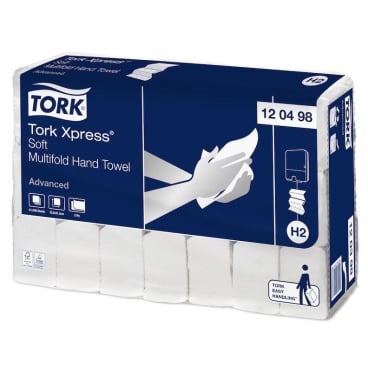 Tork Xpress® Multifold Papierhandtücher, H2, 25,6 x 21,2 cm 1 Karton = 21 Packungen à 180 Tücher - Bild-Darstellung des Produktes 1