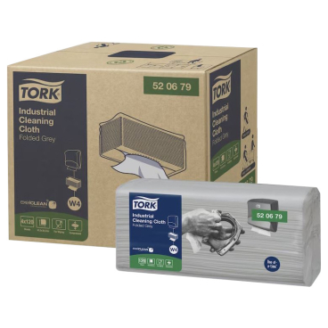 Tork Industrie Reinigungstücher, W4, 41,5 x 35,5 cm, 1-lagig 1 Karton = 4 Packungen à 120 Tücher - Bild-Darstellung des Produktes 1
