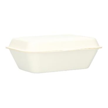 Verive Menübox Bagasse, ungeteilt, 19,1 x 13,6 x 4,4 cm, 500 ml 1 Karton = 10 Packungen à 50 Stück - Bild-Darstellung des Produktes 1