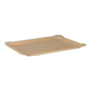 Verive Pappteller eckig, braun, 16 x 23 cm 1 Karton = 4 Packungen à 250 Stück - Bild-Darstellung des Produktes 1