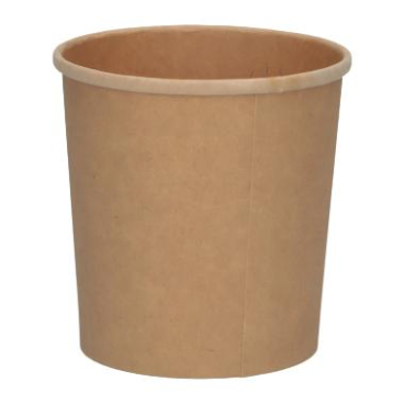 Verive Suppenbecher Pappe, braun, Ø 9,6 cm, 400 ml 1 Karton = 20 Packungen à 25 Stück - Bild-Darstellung des Produktes 1
