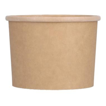 Verive Suppenbecher Pappe, braun, Ø 9,6 cm, 300 ml 1 Packung = 25 Stück - Bild-Darstellung des Produktes 1