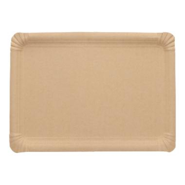 GREENBOX Take Away Pappteller Braun – 250 Stück, 10x16 Cm, Fettbeständig & Recycelbar