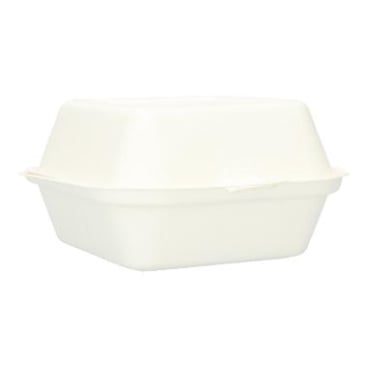 Verive Menübox Bagasse, ungeteilt, 15,3 x 14,7 x 4,2 cm, 350 ml 1 Karton = 10 Packungen à 50 Stück - Bild-Darstellung des Produktes 1