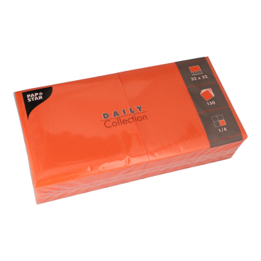 Papstar DAILY Collection Servietten, 32x32 cm, 1/4, nektarine 1 Packung = 150 Stück - Bild-Darstellung des Produktes 1