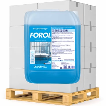 Dr. Schnell Allzweckreiniger FOROL, Konzentrat 1 Palette = 60 Kanister à 10 Liter - Bild-Darstellung des Produktes 1