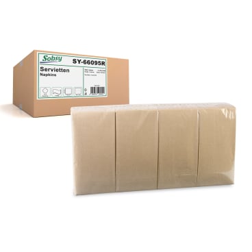 Sobsy Servietten, 40 x 40 cm, 1/8-Buchfalz, 2-lagig 1 Karton = 4 Packungen à 250 Stück - Bild-Darstellung des Produktes 1