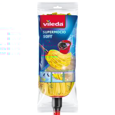 Vileda SuperMocio Soft Wischmop mit Stiel 1 Packung = 1 Stück - Bild-Darstellung des Produktes 1